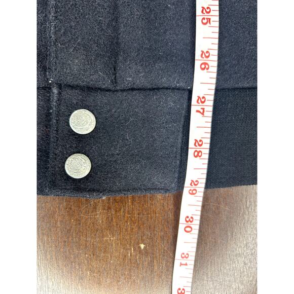 VTG 90s OGNER Motorcars Porche/Ferrari Jeff Hamilton Wool Leather Jacket - Picture 7 of 16